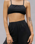 Coco Black Bra Top Organic Cotton