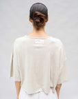 Label Crop Tee Hemp Cotton