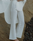 Cove White Pant Linen Cotton