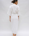 Bali White Robe Linen Cotton